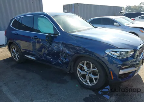 2021 BMW X3 Sdrive30I z USA, uszkodzony, nr VIN 5UXTY3C00M9F93459